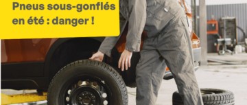 Pneus sous-gonflés en été : attention danger !